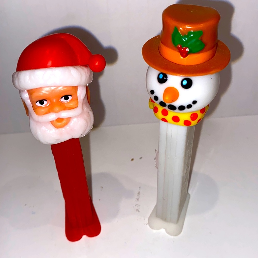 Santa Claus Snowman & Elf Peez Dispensers